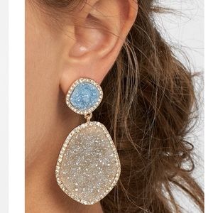 Brand New Vina Druzy Drop Earrings